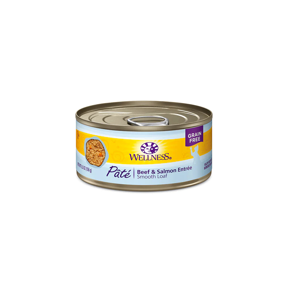 Wellness Cat Pate Beef & Salmon Entree 5.5oz