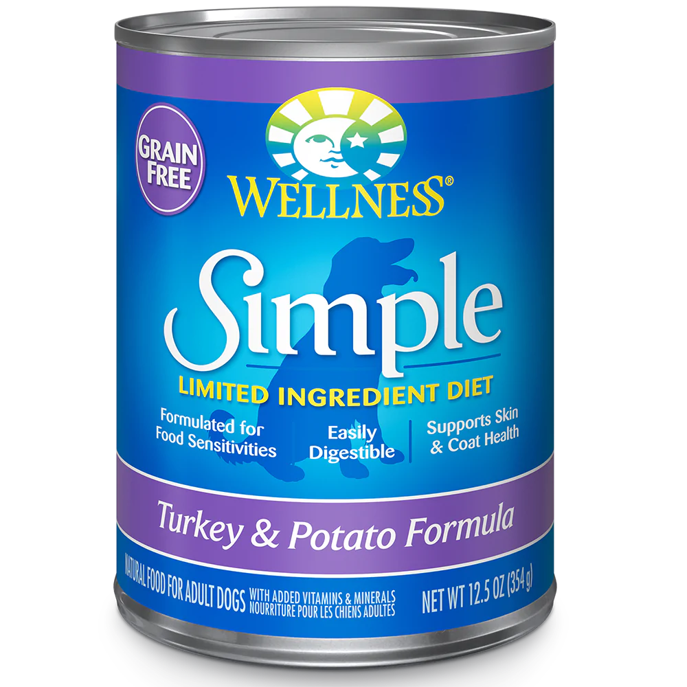 Wellness Dog Simple Grain-Free Turkey & Potato Formula 12.5oz