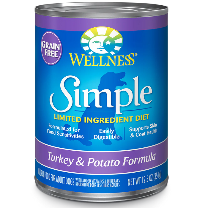Wellness Dog Simple Grain-Free Turkey & Potato Formula 12.5oz
