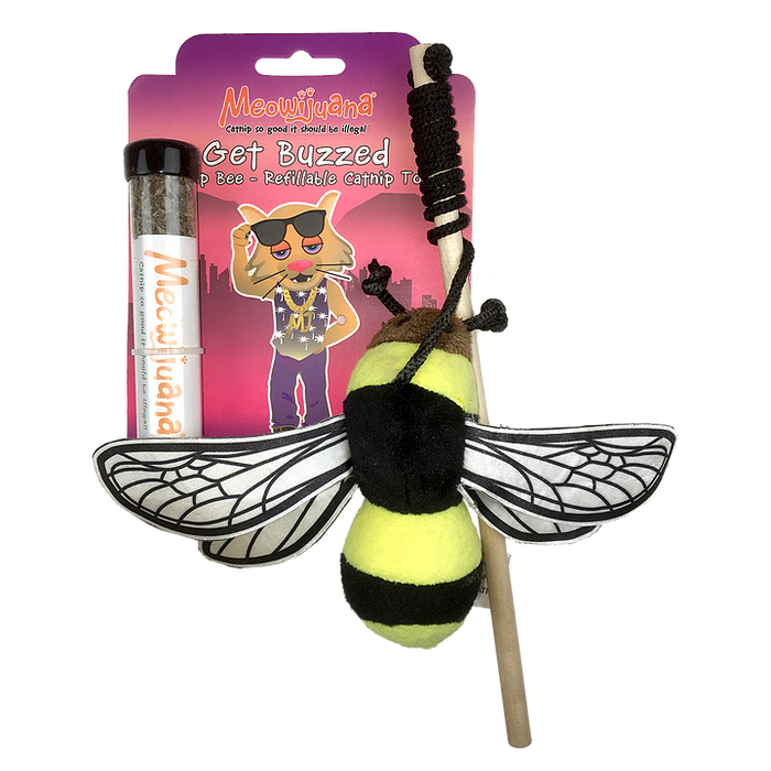 Meowijuana Get Buzzed Refillable Bee With Wand