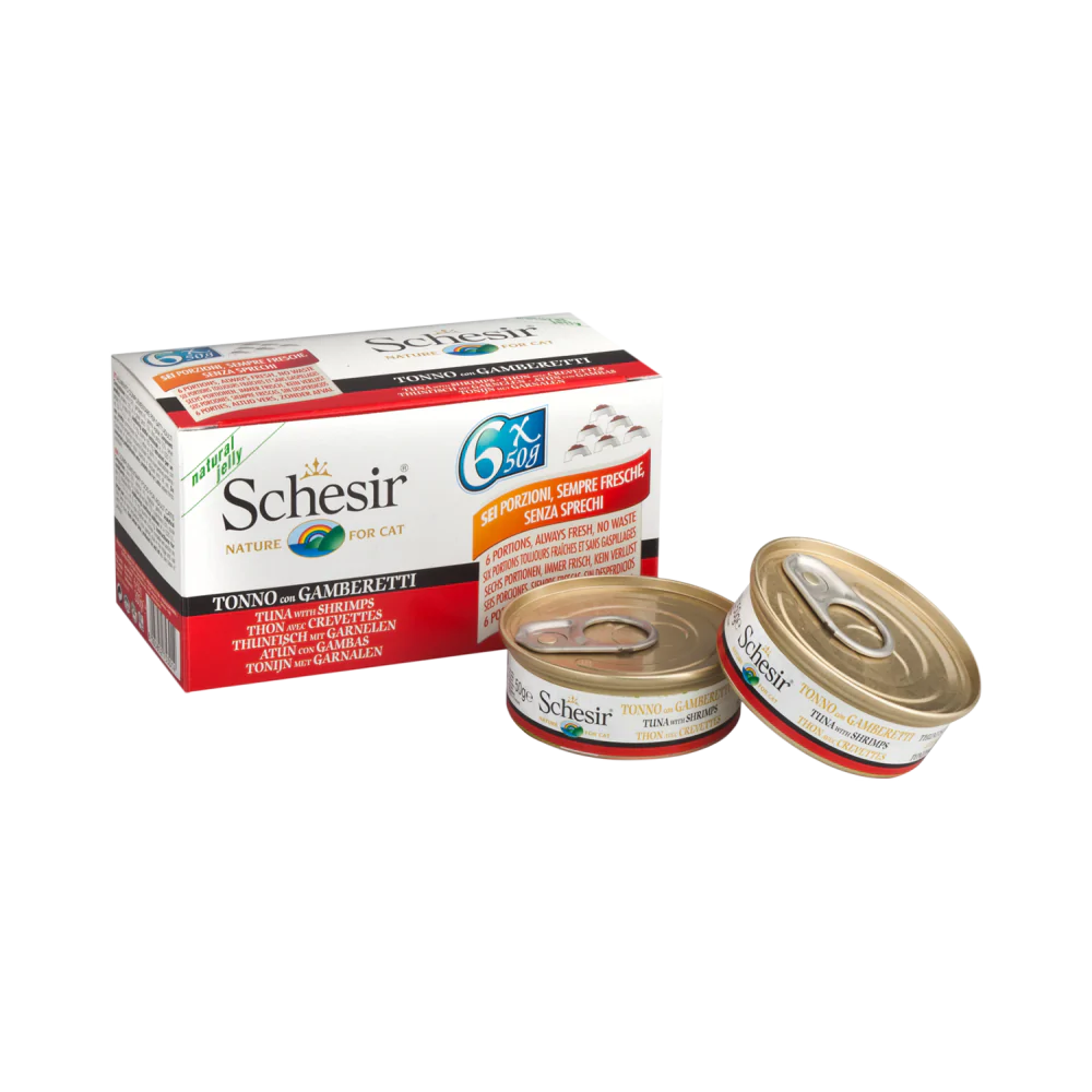 Schesir Nature Tuna with Shrimps for Cats 50g X6