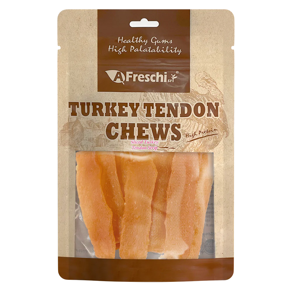 Afreschi Dog Sliced Turkey Tendon Strip 120g