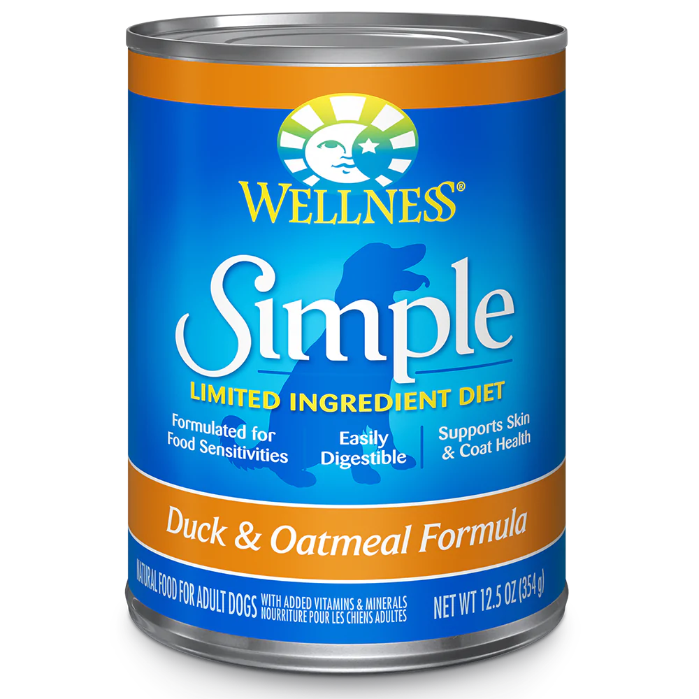 Wellness Dog Simple Duck & Oatmeal Formula 12.5oz