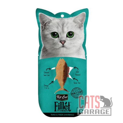 KitCat Fillet Fresh Tuna & Fiber (Hairball) Cat Treat 30g