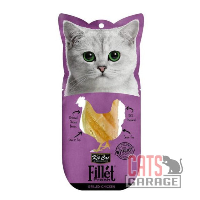 KitCat Fillet Fresh Grilled Chicken Cat Treat 30g X12