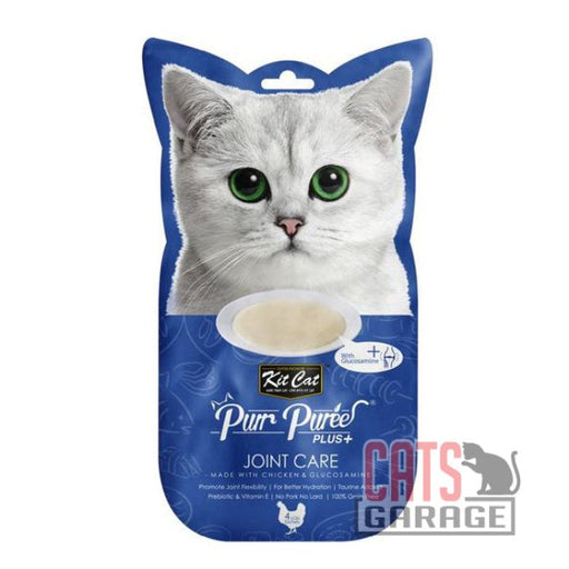 KitCat Purr Puree Plus+ Joint Care (Chicken & Glucosamine) Cat Treats 60g X12