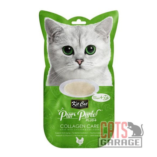 KitCat Purr Puree Plus+ Collagen Care (Chicken & Collagen) Cat Treats 60g X12
