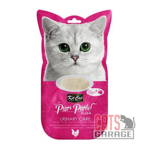 KitCat Purr Puree Plus+ Urinary Care (Chicken & Cranberry) Cat Treats 60g X12