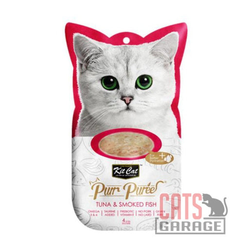 KitCat Purr Puree Tuna & Smoked Fish Cat Treat 60g X12