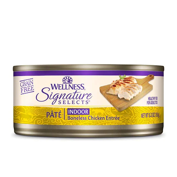 Wellness Cat Core Grain-Free Signature Selects Pate Indoor Boneless Chicken Entree 150g X12