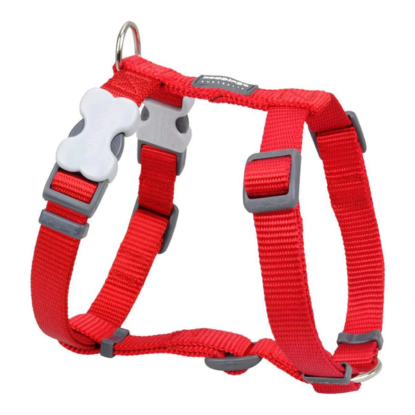 Red Dingo Dog Plain Harness Classic - Small Red