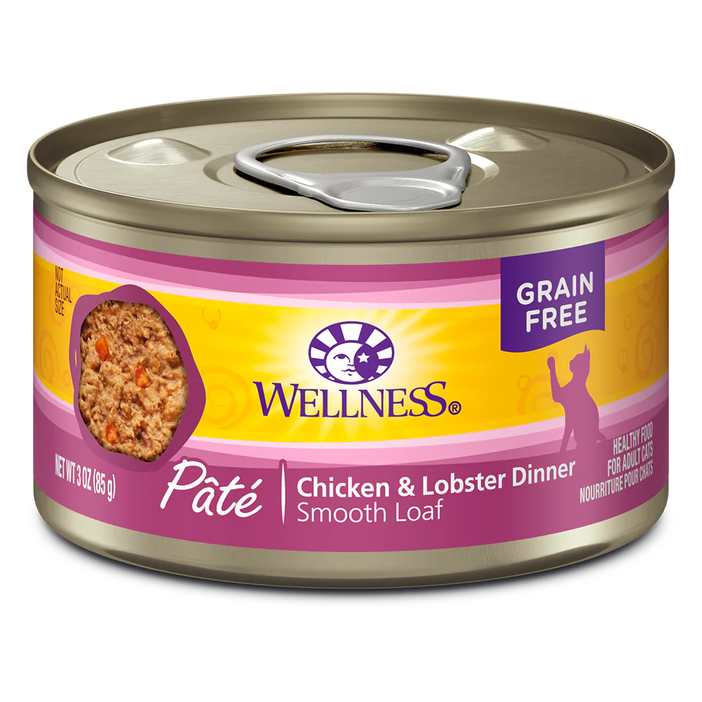 Wellness Cat Pate Chicken & Lobster 5.5oz