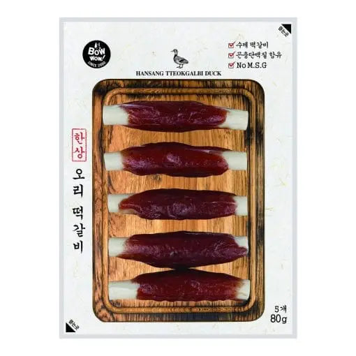 BOW WOW Hansang Tteokgalbi Duck Dog Dental Chew 80g