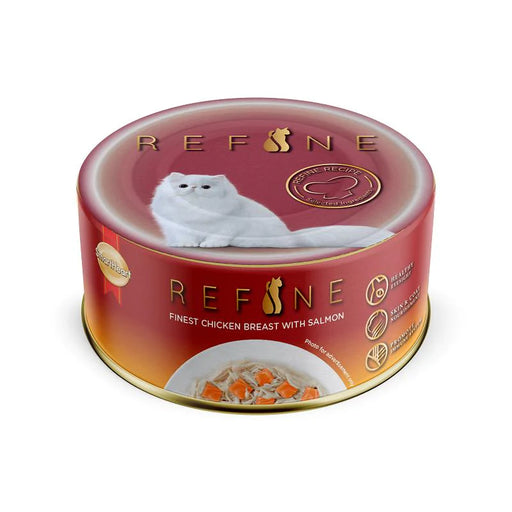 SmartHeart Cat Can Refine Finest Chicken Breast with Salmon 80g X24