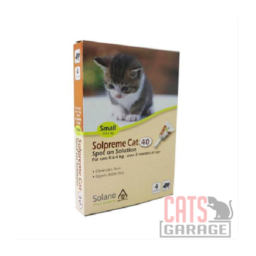 Solano Solpreme - Spot-On Flea Control for Cats & Kittens (0.6 - 4kg)
