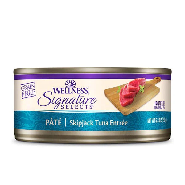 Wellness Cat Core Grain-Free Signature Selects Pate Skipjack Tuna Entree 150g X12