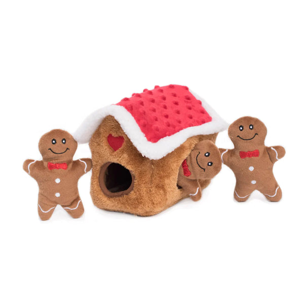 Zippypaws Holiday Burrow - Gingerbread House