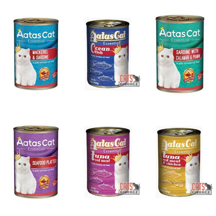 AATAS CAT Essential in Jelly Cat Wet Food 400g  X24