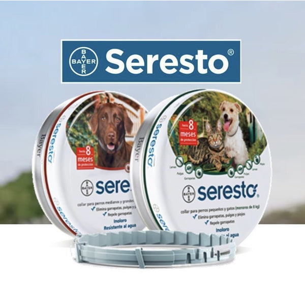 Elanco Seresto Flea Tick Collar [Up to 8 MONTHS Protection] - 2 Sizes
