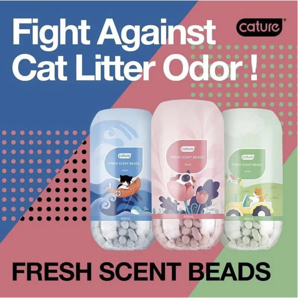 Cature® Fresh Scent Beads Cat Litter Deodoriser 450ml