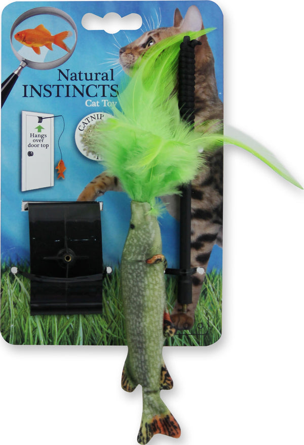 All For Paws Natural Instincts Fish Door Hanging Feather (Assorted)