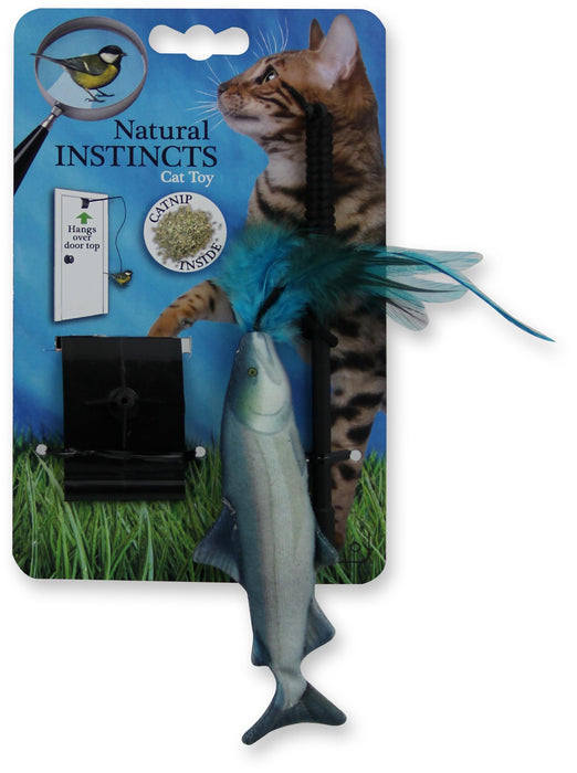 All For Paws Natural Instincts Fish Door Hanging Feather (Assorted)