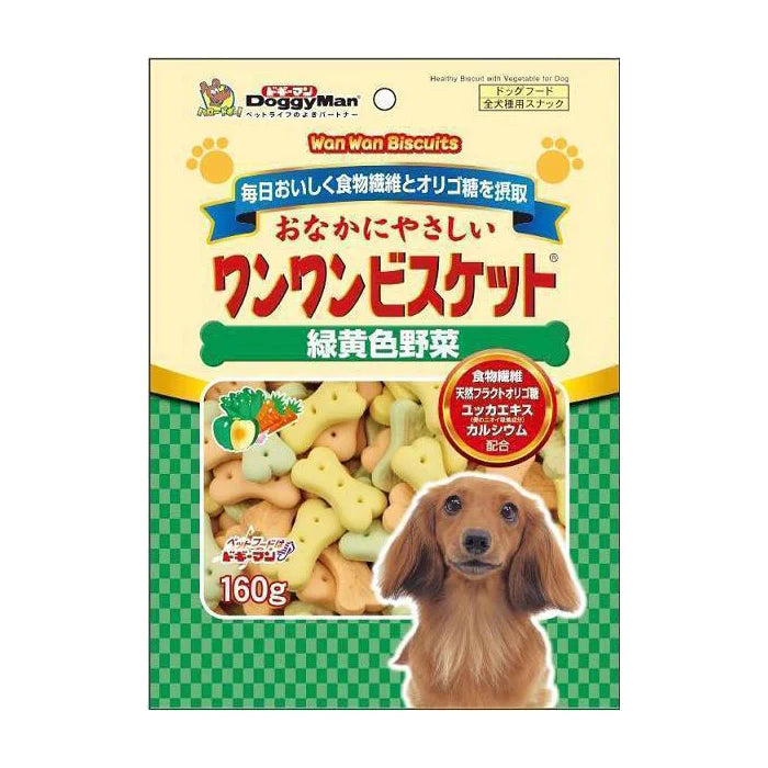 Doggyman Wanwan Green And Yellow Vegetable Biscuit 160g