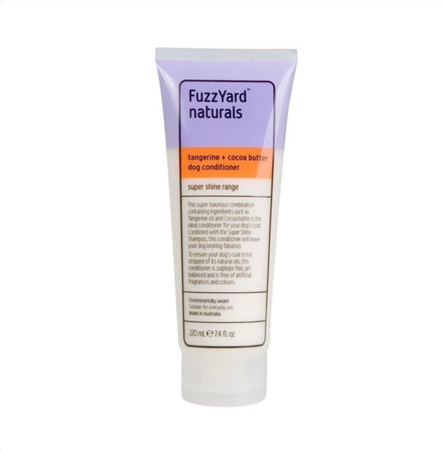 FuzzYard Tangerine and Cocoa Butter Super Shine Conditioner for Dogs 220ml