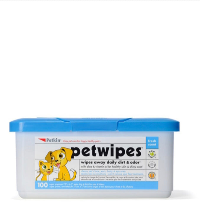 Petkin Pet Wipes (100ct)