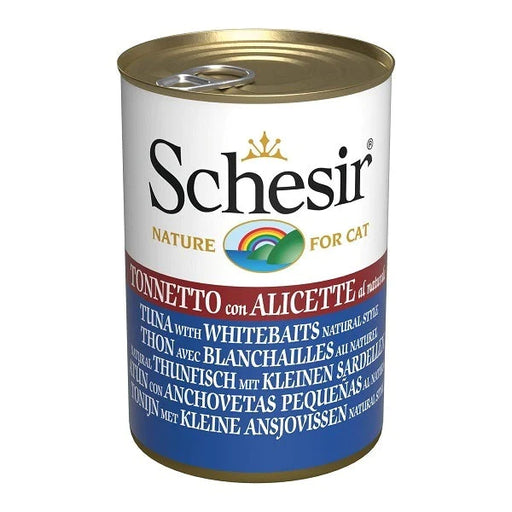 Schesir Nature Tuna with Whitebaits for Cats 140g X12