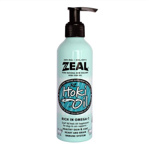 Zeal Pure Natural New Zealand Hoki Fish Oil Cat & Dog Supplement 225ml