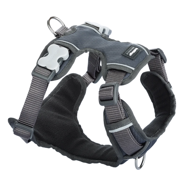 Red Dingo Padded Harness Grey M