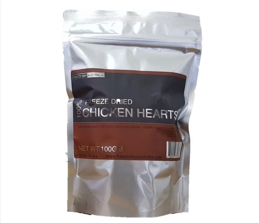 Freeze Dry Australia Chicken Hearts Cat & Dog Treats 100g