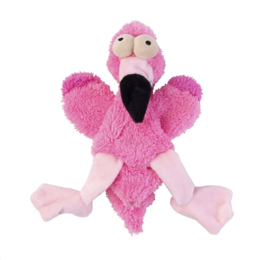 Fuzzyard Flat Out Nasties Dog Toy (Flo The Flamingo)