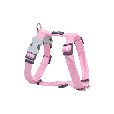 Red Dingo Dog Plain Harness Classic - Medium Pink