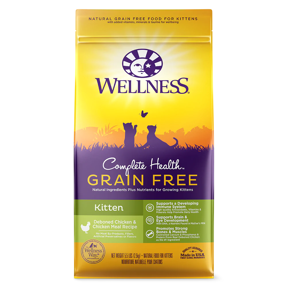 Wellness Cat Complete Health Grain Free Kitten Deboned Chicken & Chicken Meal Recipe 5.5lb