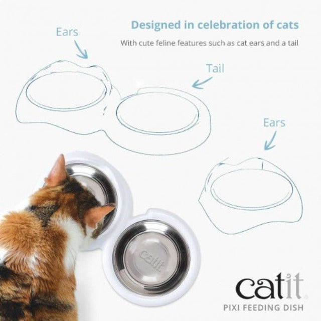 Catit PIXI Feeding Dish Double