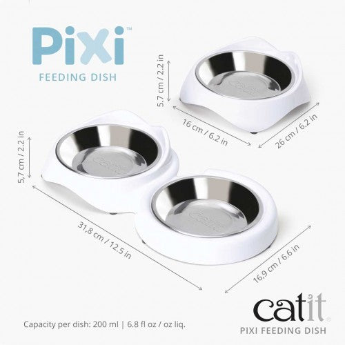 Catit PIXI Feeding Dish Double