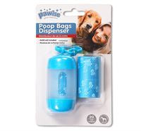 Pawise Poop Bag Dispenser Blue (20 Sheets)
