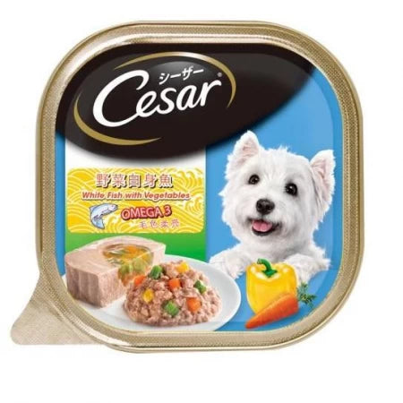 Cesar White Fish with Vegetables 100g X24