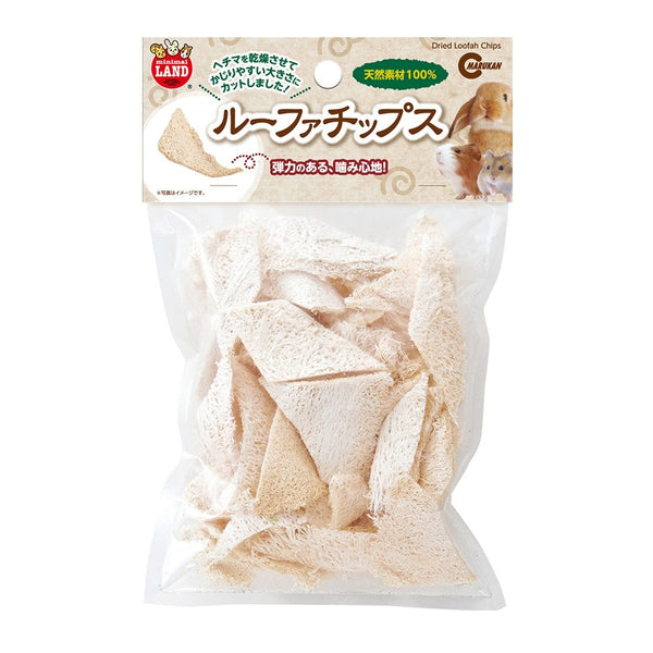 Marukan Dried Loofah Chips for Small Animals