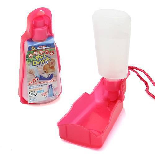 Doggyman Pet Drink Handy Water Bottle Pink S 250ml