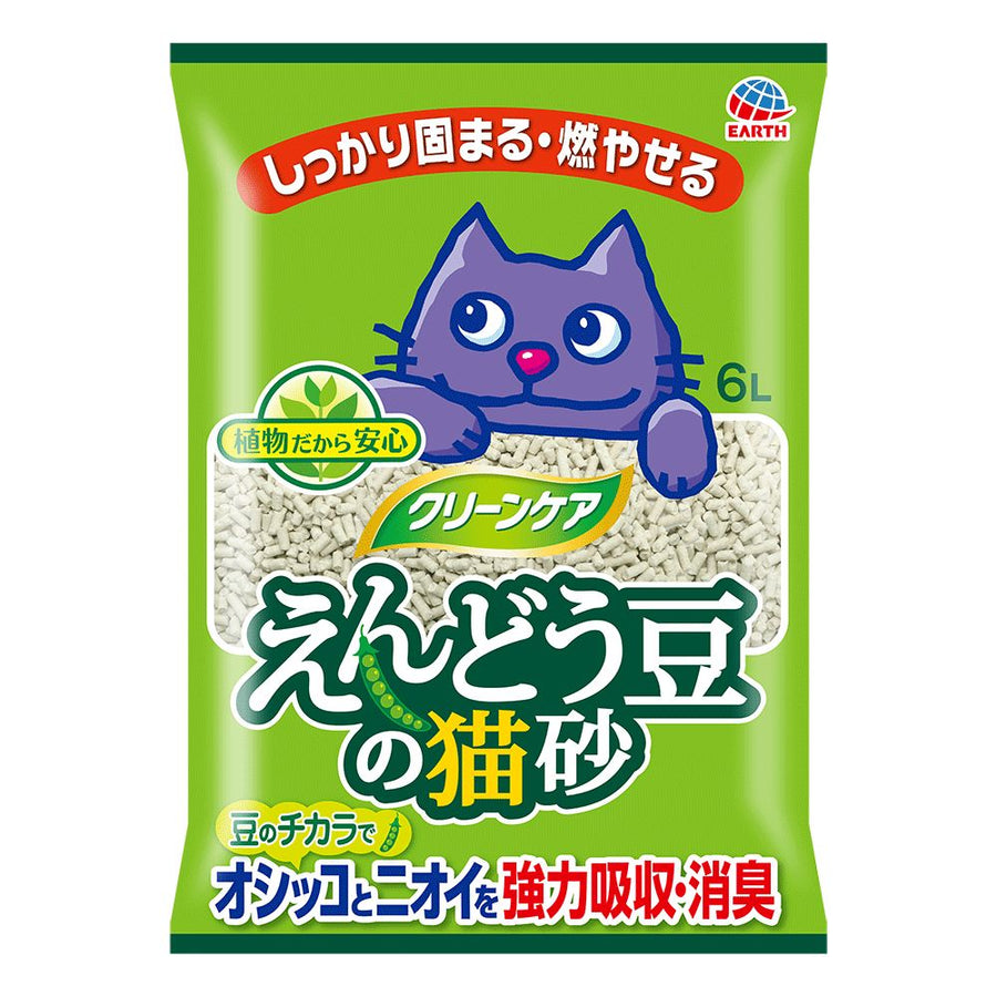 Earth Pet Green Pea Original Clumping Cat Litter 6L X2