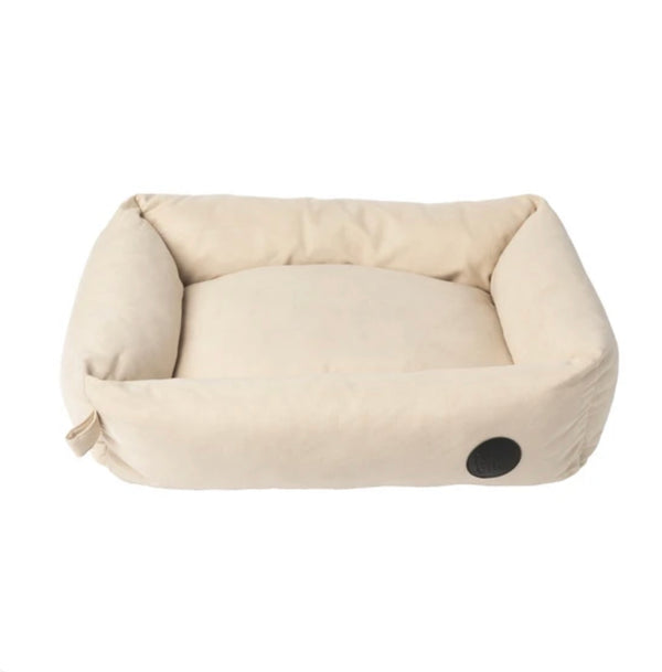 FuzzYard The Lounge Dog Bed - Almond Cream (3 Sizes)