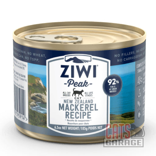 Ziwi Peak Mackerel Grain Free Cat Wet Food 185g X12