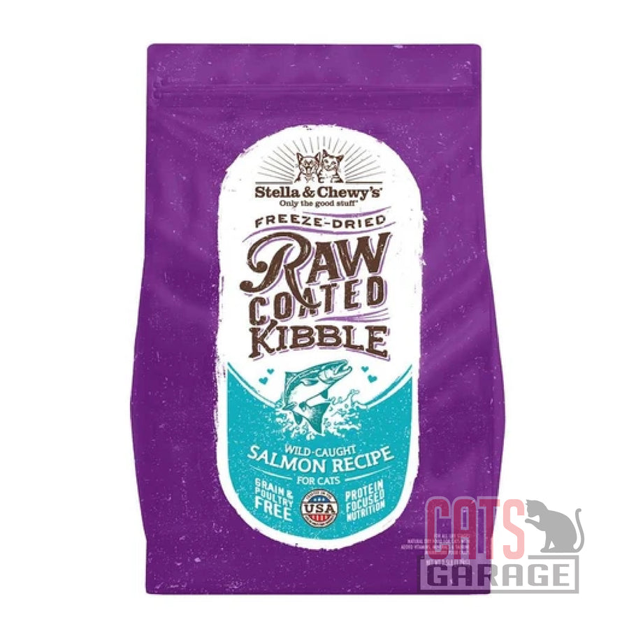 Stella & Chewy’s Freeze-Dried Raw Coated Kibble Salmon Grain-Free Dry Cat Food (2 Sizes)