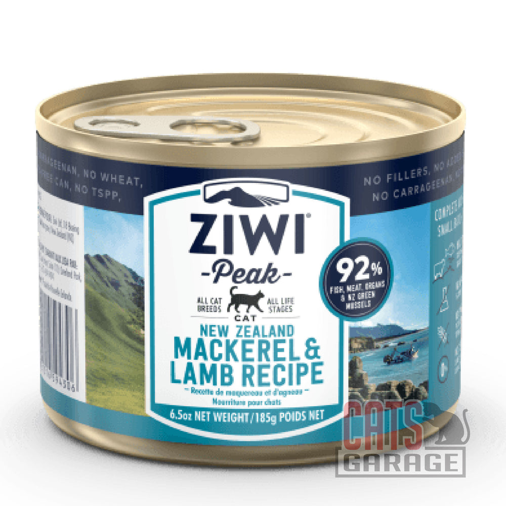 Ziwi Peak Mackerel & Lamb Grain Free Cat Wet Food 185g X12