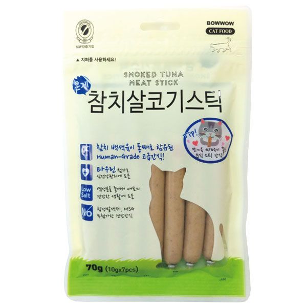 Bow Wow Korea Smoked Tuna Meat Stick 70g