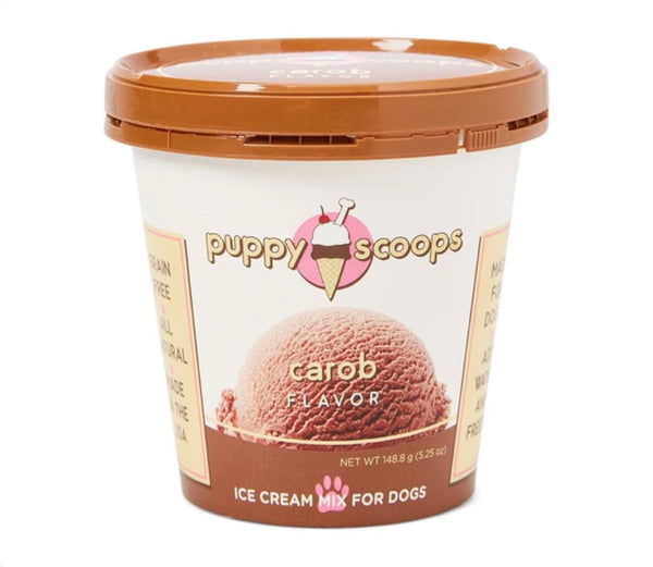 Puppy Scoops Carob Flavour Ice Cream Mix For Dogs (2 Sizes)