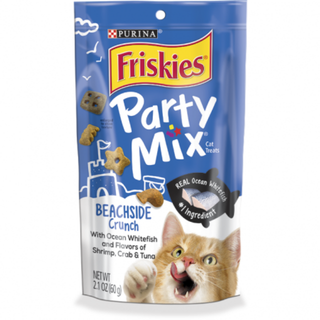 FRISKIES Party Mix Beachside Crunch Cat Treat 60g | BUNDLE PROMO